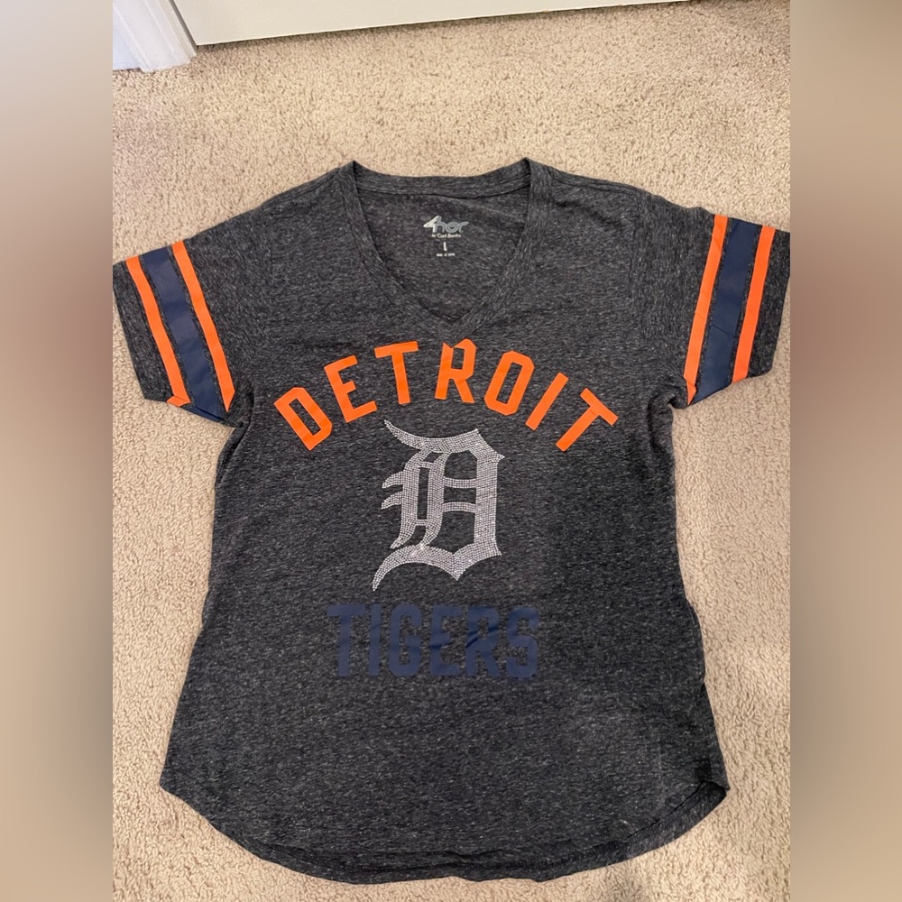 Detroit Tigers Crystal Tee - Sz L
